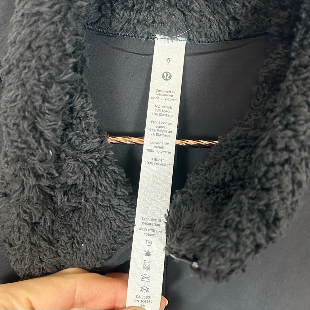 Lululemon Fleece Insulated Pullover Black